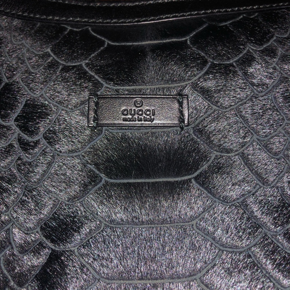 AUTHENTIC NEW Gucci Pony Hair Black Hobo Purse! - Picture 2 of 7